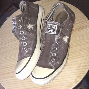 Slip on grey Converse